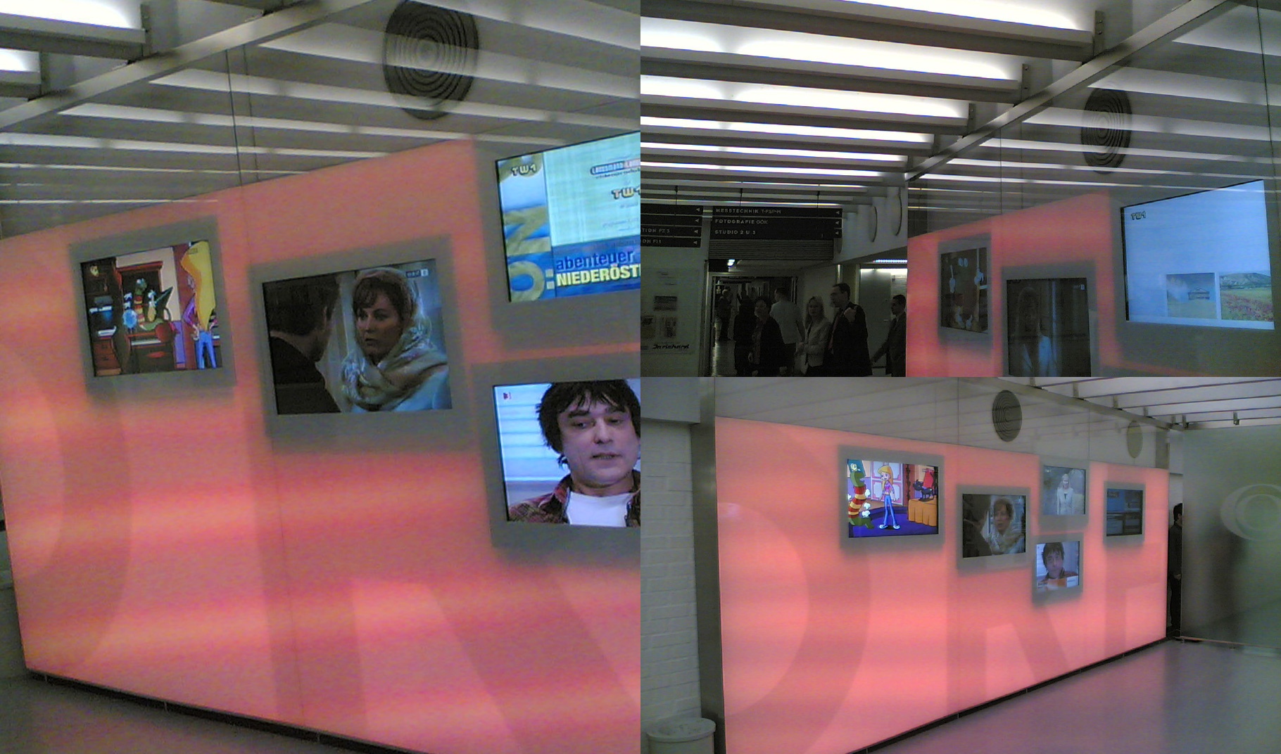 ORF ZENTRALE KÜNIGLBERG : WIEN - INFO MEDIAWAND